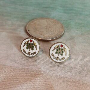 Vintage Hoffman Hex Gold Filled Earrings